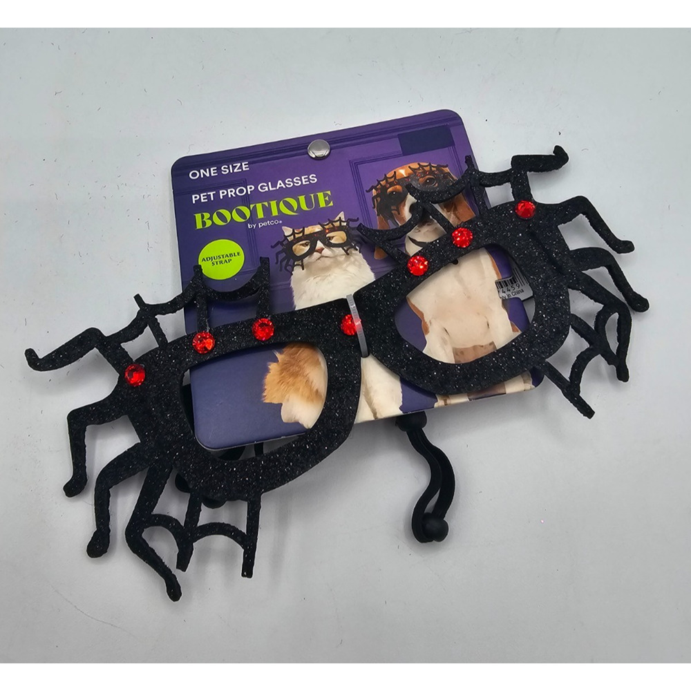 Bootique brand spider-themed pet prop glasses Dog Costume